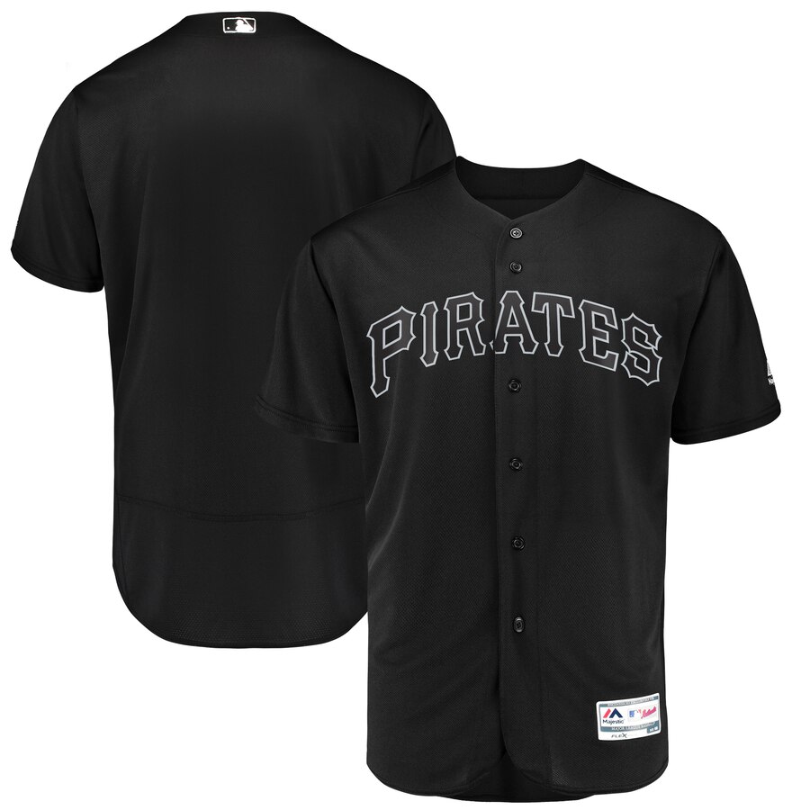 Men's Pittsburgh Pirates Majestic Black 2019 Players' Weekend Replica Team Stitched MLB Jersey